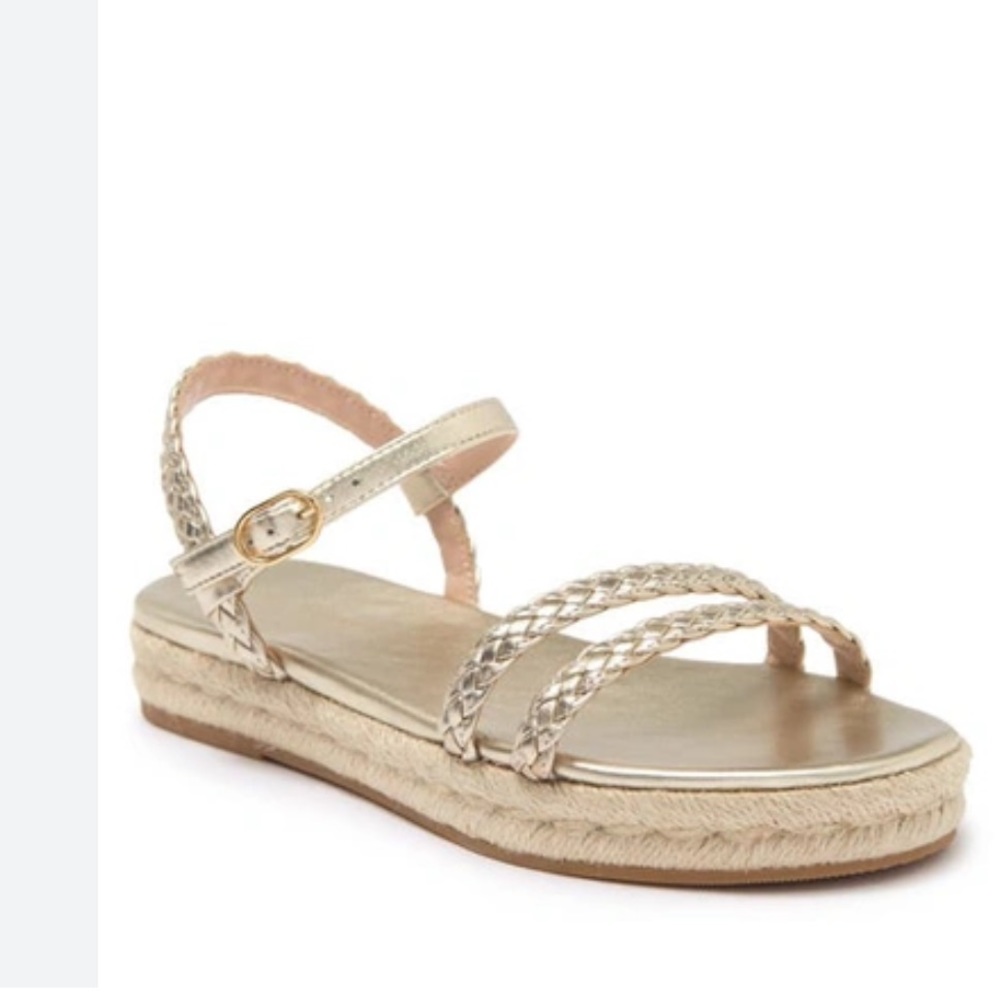 NWOT Stuart Weitzman Mykonos Braided Espadrille Flatform Sandals Size 9